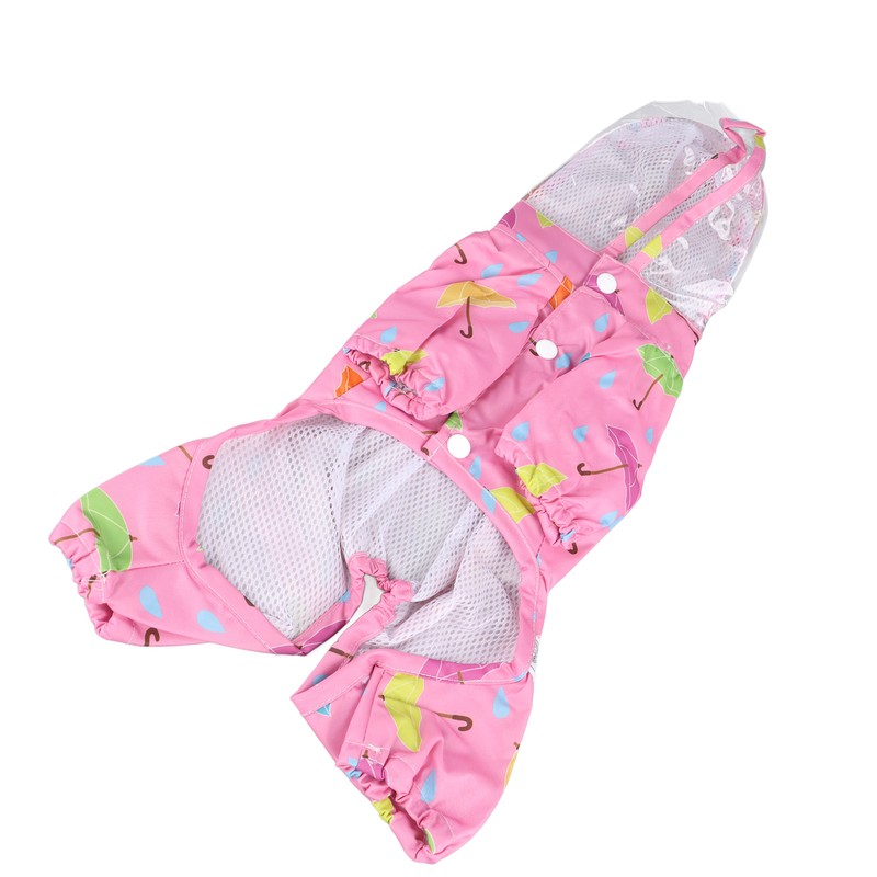 Pet Reflective Raincoat Legs Covered Cute Waterproof Skin Friendly Dog