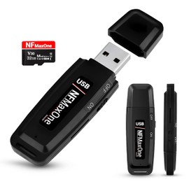 Registratore vocale spia digitale con microSD da 32 GB incluso | Mini registratore audio ideale per riunioni, interviste, lezioni | registratore USB spia portatile con fino a 500 ore di registrazione