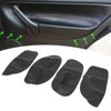 Car Door Armrest Cover Microfiber Leather Trim Sticker Fit for