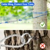 XiaZ Dog Tie Out Cable, 200ft Trolley Runner Cable for