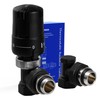 VANCOCO Thermostatic Valve + Return Valve Complete Set 1/2 Inch,