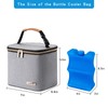 Breast Milk Cooler Bag with Ice Pack Fits 4 Large