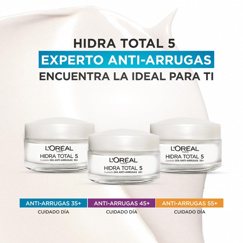 L'Oréal Paris Crema de Día Anti Arrugas Hidra Total 5