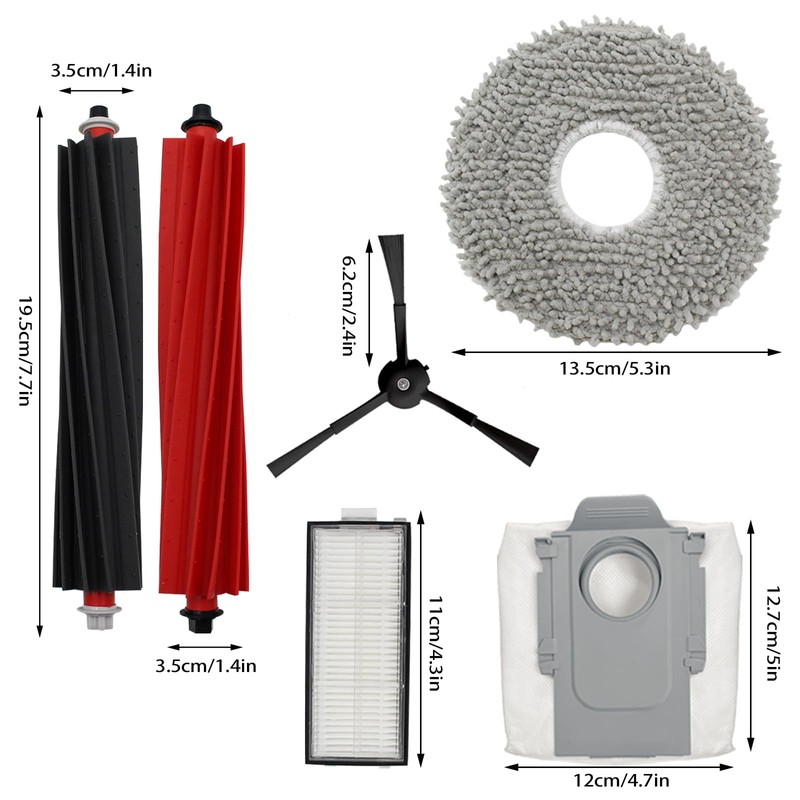Roborock Qrevo Master Replacement Parts - 22 Piece Accessory Set