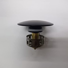 KES Bathroom Sink Drain Stopper Replacement Matte Black, S2013-Kit-BK