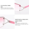 VANLINKER Rimless Frameless rectangular Sunglasses for Women Trendy Y2k Early