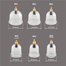 Premium Cupping Device [Pack of 20] with Cupping Heads and Vacuum Pump in High-Quality Case