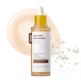 SUNGBOON EDITOR Kojic Acid Peel Shot Serum  Exfoliating Dark Spot Care with Rice Water, Niacinamide, AHA BHA PHA  Hyaluronic Acid, Brightening Facial 
