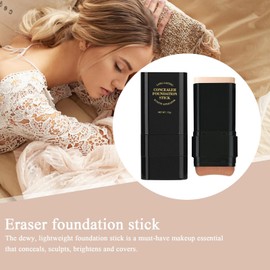 Stick Foundation Makeup | 15g Skin Foundation Concealer,Long-lasting Face Concealer Cream for Women Girls, Facial Primer