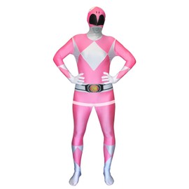 Morphsuits Men's Power Rangers Adult Sized Costume, Pink, XL UK