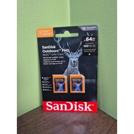 SanDisk 64GB Outdoors Full HD SDXC Class 10 / U1 / V10 Flash Memory Card