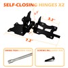 Heavy Duty Self-Closing Gate Hinges for Vinyl & Wooden Fence