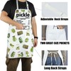 Funny Pickle Nutrition Facts Apron Pickle Adjustable Kitchen Apron For