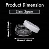 3 Gram Sample Containers With Lids, 50 Count Tiny Jars,