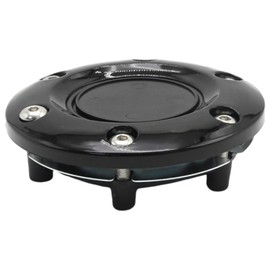 SYOWADA 85MM Car Steering Wheel Horn Cover, 6-Bolts Universal Steering Wheel Horn Plate Round Steering Wheel Horn Cover for Auto Car (Black)