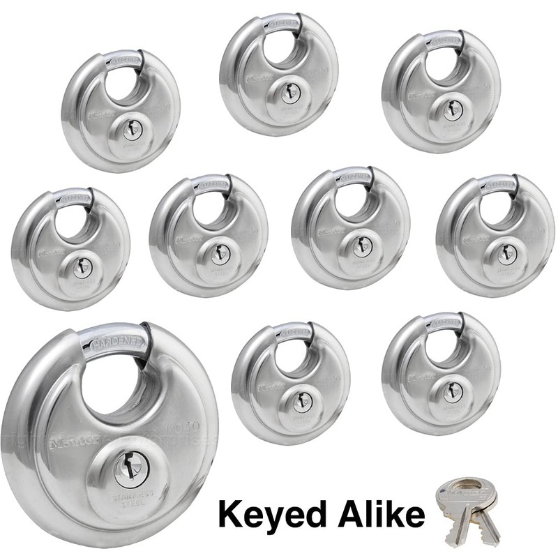 Master Lock - (10) Keyed Alike Stainless Steel Trailer and