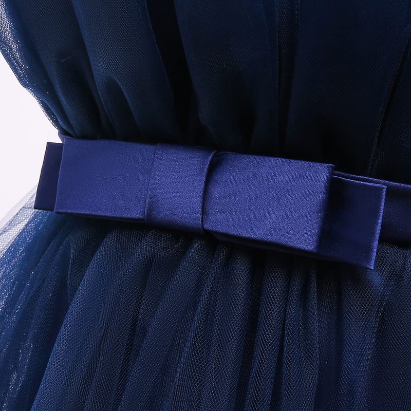 6M-9T - Vestido de fiesta con volantes para bebés y