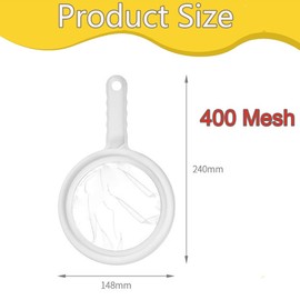 Fine Sieve, 1 Piece Fine Sieve with Handle, 400 Mesh Hair Strainer, Kitchen Mesh Strainer, Ultra Fine Funnel Filter, Household Strainer, Hand Strainer for Juice, Milk, Coffee