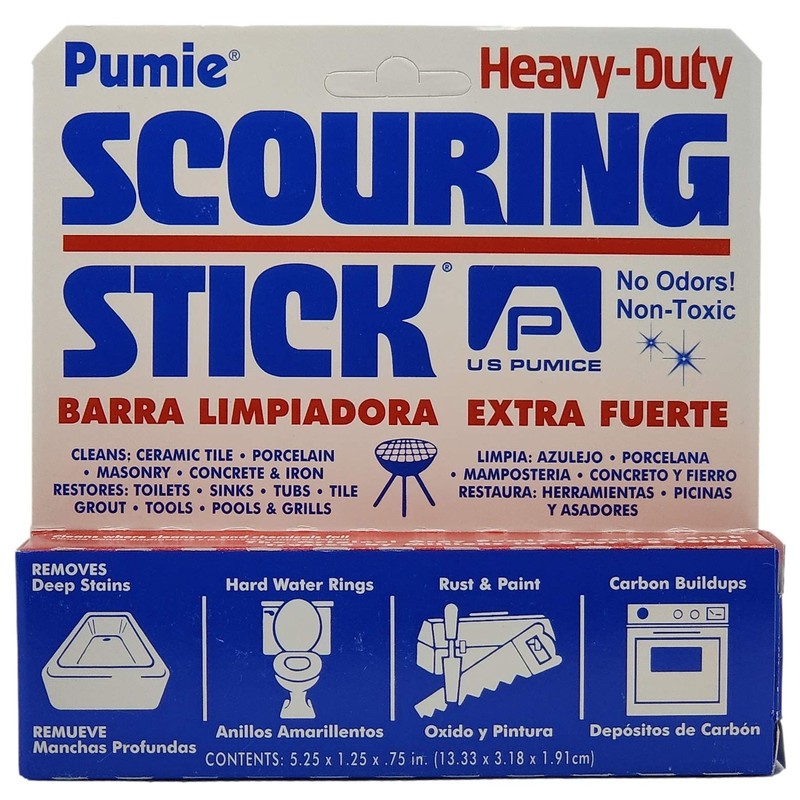 4-Pack PUMIE Heavy Duty Pumice Scouring Stick, Pumice Scouring Cleaning