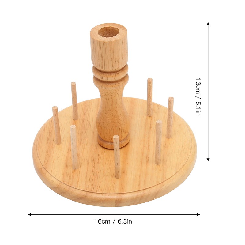 Wooden Thread Holder Rack 8 Spools Beech Wood Bobbin Holder