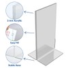 OPUS 2-Sign Holder, T-Standard, A5, Crystal Clear Acrylic, Portrait, 350054.