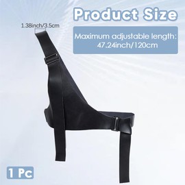 CABODYALS Black Vintage Waist Belt Imitation Leather Goth Harness Chest Punk Adjustable Gothic Rock Strap Rave Plus Size Boho Decorative Waistband Belts for Women Clothes Body Jewelry Accessory