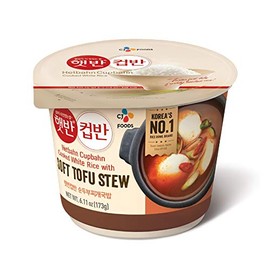 Cj Hetbahn Cupbahn Cooked White Rice with Soft Tofu Stew 6.12 Oz