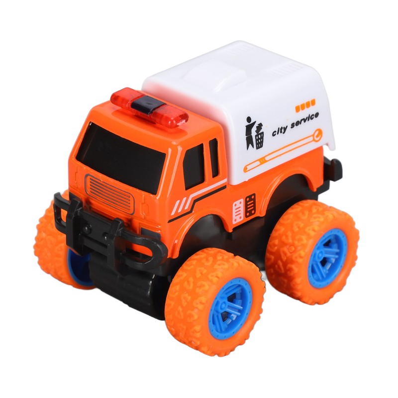 Pull Back City Cars Alloy Cartoon Q Version Sanitation Truck