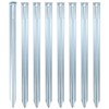QWORK 8 x Metal Tent Pegs 30 x 2 cm