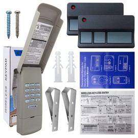 Superior 373LM 973LM Garage Door Opener Keypad Remote Universal Fit for Yellow Learn(310/315/390Mhz) 891LM 893LM 893Max 81Lm 61Lm 84LM 950ESTD