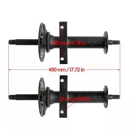 Unbranded 30 34 40" Differential Rear Axle Drive Shaft Wheel Hub Go Kart Tricycle 4Wheeler - 34'' Axle Without Hub