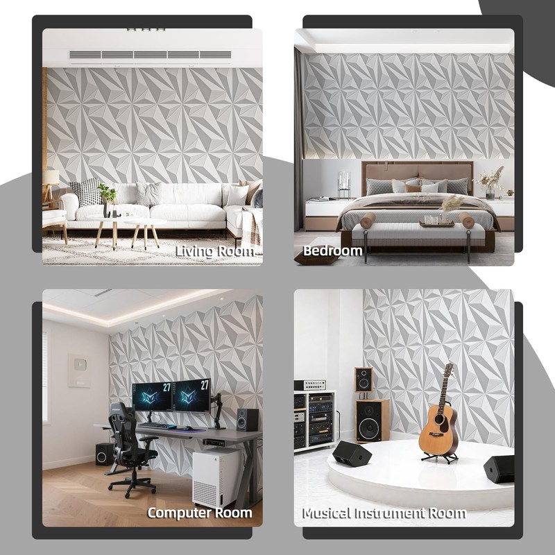Art3dwallpanels 24" X 24" Acoustic Panels 6 Pack Soundproof Wall