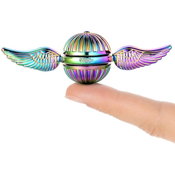 MAYBO SPORTS Wiitin Fidget Spinner for Fans of The Medieval Magical Wizardry World, Hand Spinner Low Noise High Speed Focus Toy Made by Metal with Steel Self-Lubricating Bearing, Rainbow Color