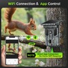 VIDVIS 4K 64MP Solar Trail Camera WiFi Bluetooth, 0.2s Fast
