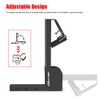 Multi Functional Foldable Trailer Hitch Spare Tire Carrier Adjustable Hitch