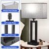 Nightstand Lamps for Bedrooms Set of 2 Touch Control Table