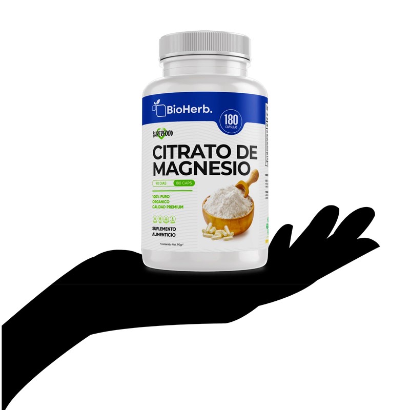 BioHerb. Citrato de Magnesio + Citrato de Potasio (180 Capsulas