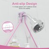 TreeLen Pink Shower Caddy Over Shower Head, Pink Bathroom Accessories,