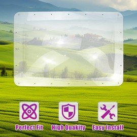 FEXON RV Skylight Outer Dome,18"x26" OD Universal Replacement Travel Trailer RV Camper Truck Fits All Standard 14" X 22" Openings Clear