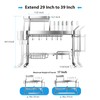 Upgrade 3 Tier Over Sink Dish Drying Rack Adjustable Width