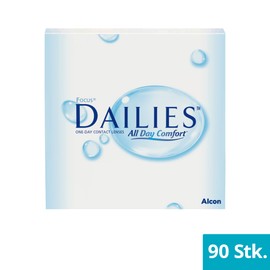 Alcon Focus Dailies All Day Comfort Tageslinsen weich, 90 Stück / BC 8.6 mm / DIA 13.8 / -1,25 Dioptrien