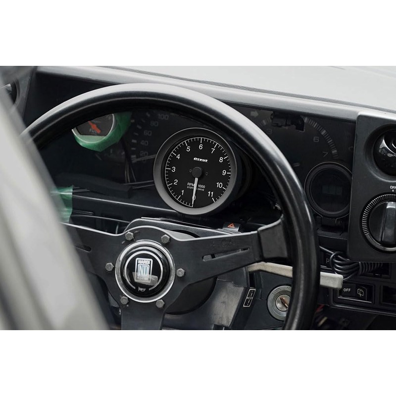 PIVOT GT GAUGE-80 80 Pie Tachometer White Lighting GST-8