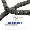 Jeremywell 50 Roller Chain 10 Feet with 1 Connecting Link