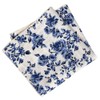 Kebocis - Pañuelo cuadrado con bolsillo floral para hombre, Blanco