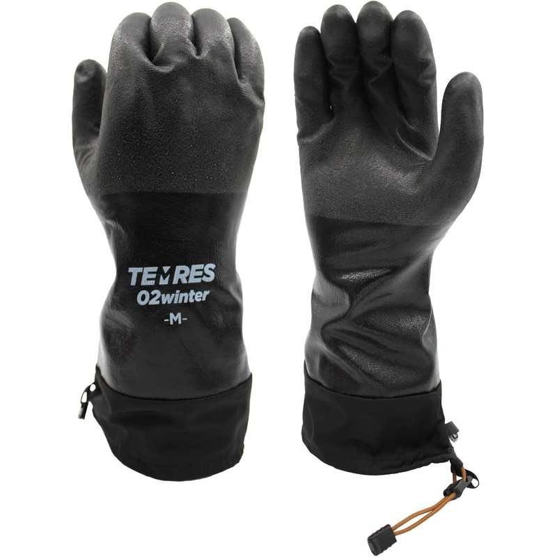 SHOWA TEMRES 282-02 Waterproof Insulated Winter Work Gloves, Breathable Polyurethane,
