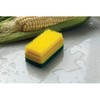 HIC Kitchen Corn Desilking Brush and Vegetable Scrubber, Dual-Textured Bristles,