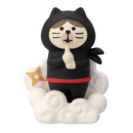 Deco Corporation Concombre ZCB-29524 Japanese Travel Magnet, Ninja Cat Size: Approx. W 1.4 x D 0.7 x H 1.9 inches (3.6 x 1.8 x 4.7 cm)