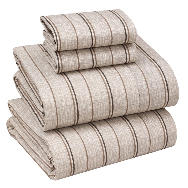 RUVANTI 100% Cotton Sheets - Crispy Cooling Percale Sheets for