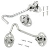 Unlorspy 2 Sets Hook and Eye Latch Stainless Steel Cabin