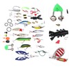 106pc Multifunctional Fishing Tackle Kit Metal Spoon Fishing Mixed Hard